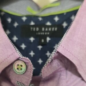Ted Baker Men's Lavender Button Down Shirt